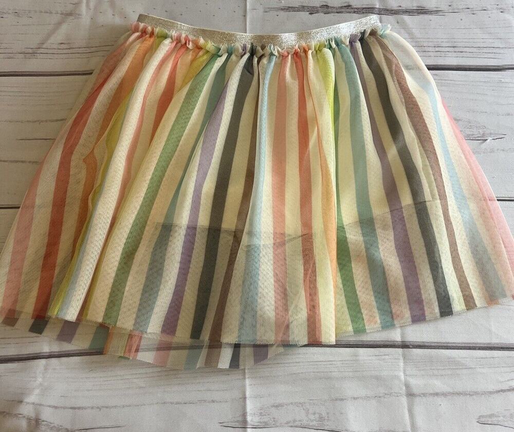 Girls Tulle Tutu Skirt W Built In Shorts Multicolor Target Pride Large New
